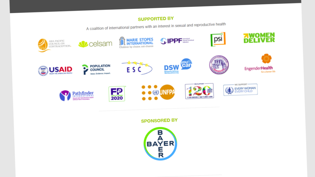 Screenshot der Logos der Unterstützerorganisationen